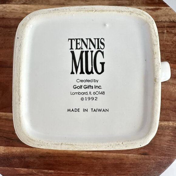 Vintage Golf coffee mug Twisted Tennis 1992‎ " The Results Of Over Serve " - Picture 6 of 6